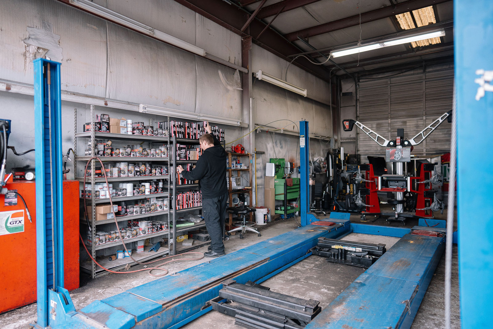 Auto A/C repair in the Beacon Automotive shop